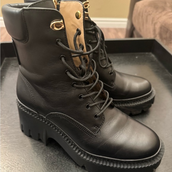 Worn once COACH ankle boots. - Picture 2 of 6